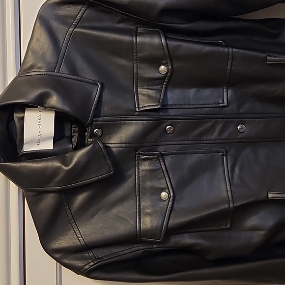 Black Faux Leather Jacket - Picture 4 of 6